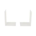 Picture of Large Rectangle Bookends Set - White