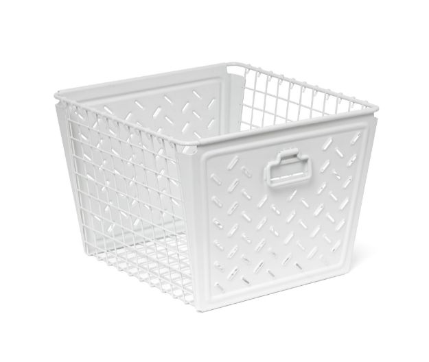 Picture of Macklin Large Storage Basket - White