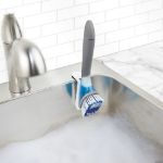 Picture of Magnetic Soap Dispensing Dish Brush Wht/Char