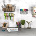 Picture of Medium Pegboard & Wall Mount Storage Basket - Industrial Gray