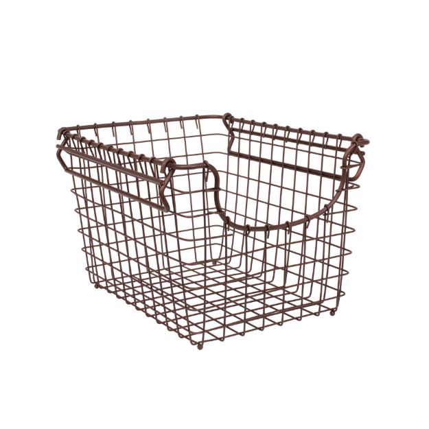 Picture of Scoop Small Stacking Basket - Bronze
