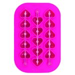 Picture of Heart Stick Ice Tray Large Fuchsia