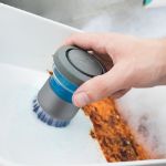 Picture of Twist N Scrub Soap Dispensing Palm Brush Wht/Char
