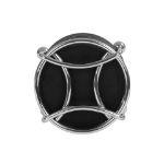 Picture of Pantry Works 6 Black Coasters with Holder - Satin Nickel