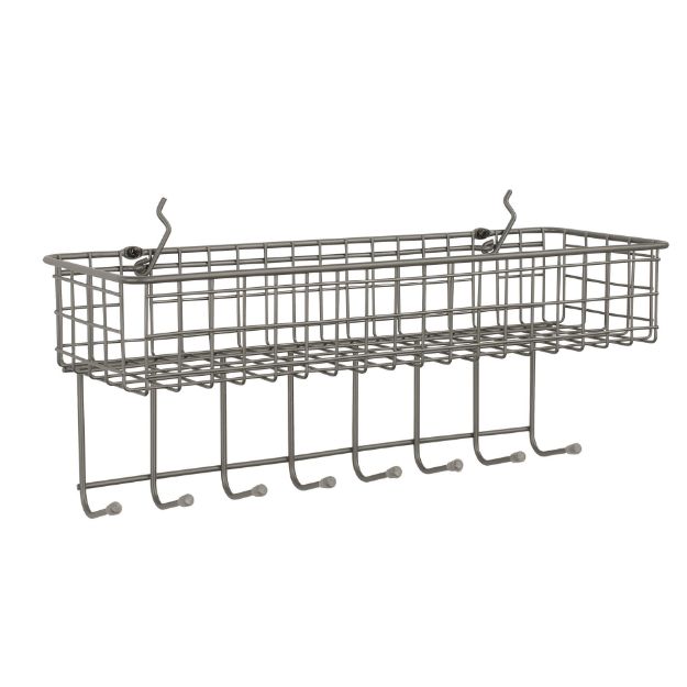 Picture of Pegboard Basket & Hook Station - Industrial Gray