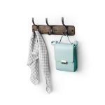 Picture of Richmond Wall Mount 3-Hook Wood Rack - Coffee