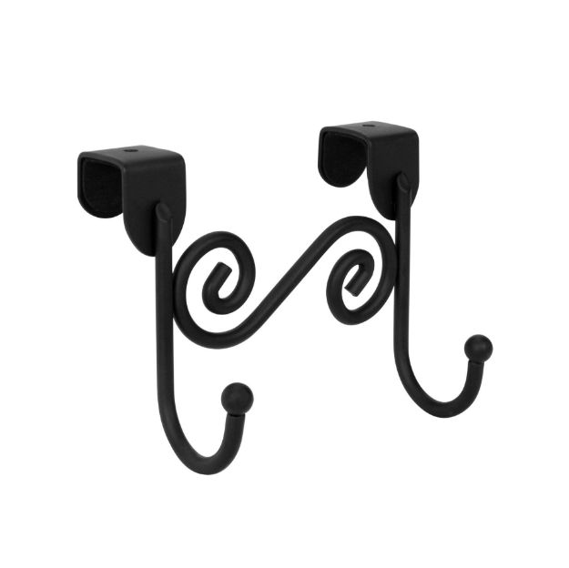 Picture of Scroll™ Over the Cabinet Door Double Hook - Black