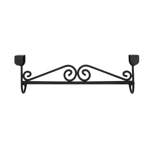 Picture of Scroll™ Over the Cabinet Door Towel Bar - Black