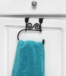 Picture of Scroll OTC Towel Ring BK