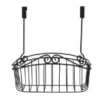 Picture of Scroll Over the Cabinet Door Medium Basket - Black