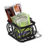 Picture of Scroll Sugar Packet Basket - Black