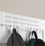 Picture of Over the Door 6-Hook Rack - White