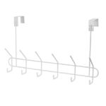 Picture of Over the Door 6-Double Hook Rack - White