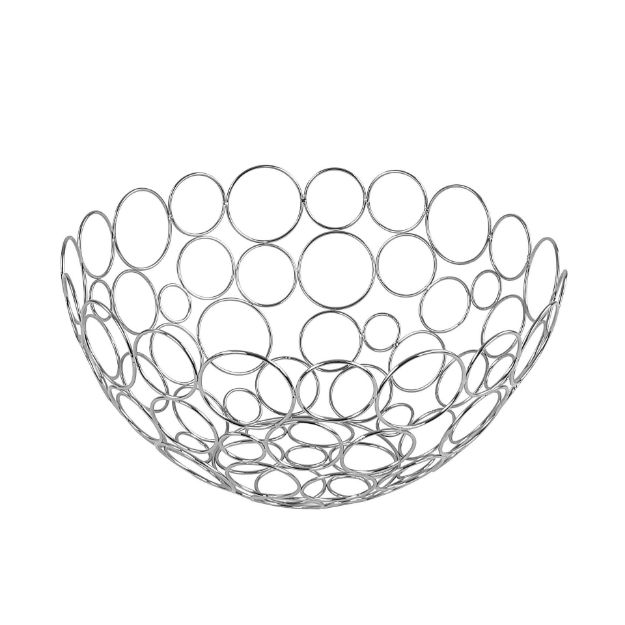 Picture of Shapes Circles Fruit Bowl - Chrome