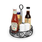 Picture of Scroll Condiment Stand - Black
