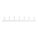 Picture of 7-Peg Wall Mount Wood Rack - White