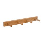 Picture of 4-Peg Wall Mount Wood Rack - Bamboo