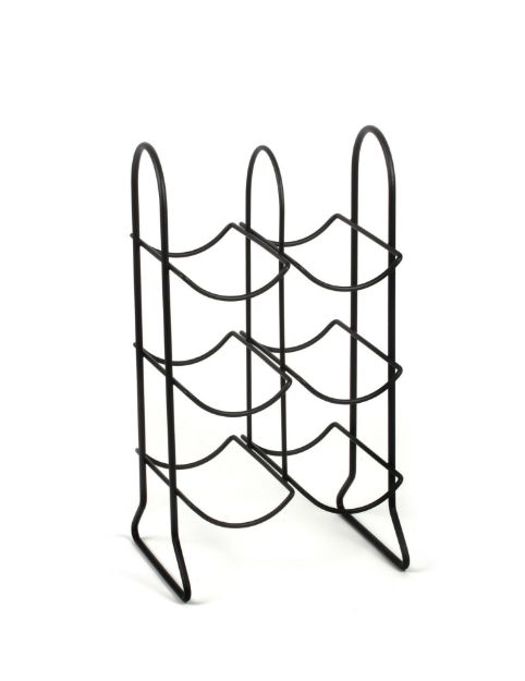 Picture of Townhouse 6-Bottle Wine Rack - Black