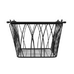 Picture of Twist Small Handled Basket - Black