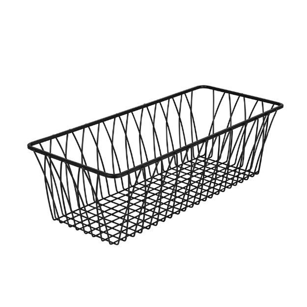 Picture of Twist Small Rectangle Basket - Black