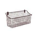 Picture of Vintage Living Extra Large Cabinet & Wall Mount Basket - Bronze