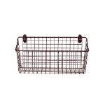 Picture of Vintage Living Extra Large Cabinet & Wall Mount Basket - Bronze