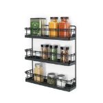 Picture of Vintage Living Wall Mount  3-Tier Spice Rack - Industrial Gray