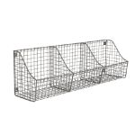 Picture of Wall Mount Triple Storage Basket - Industrial Gray