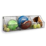 Picture of Wall Mount Triple Storage Basket - Industrial Gray