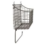Picture of Pegboard Basket with Paper Towel Holder - Industrial Gray