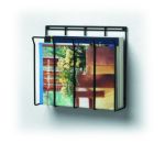 Picture of Wall Mount Wire Magazine Rack - Black