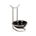 Picture of Euro Spoon Rest with Ceramic Dish - Chrome
