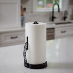Picture of Scroll Tension Paper Towel Holder - Black