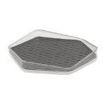 Picture of HEXA Low-Wall Lazy Susan - Clear/Dark Gray