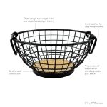 Picture of Madison Fruit Bowl - Black