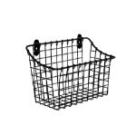 Picture of Vintage Living Large Cabinet & Wall Mount Basket - Black