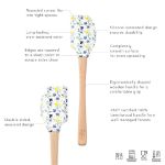 Picture of Spatulart® Wild Flowers Wood Handled Spatula