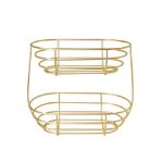 Picture of Euro® 2-Tier Oval Fruit Basket - Gold