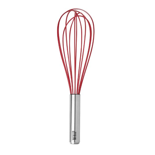 Picture of 11" Silicone Coated Stainless Steel Whip Whisk - Cayenne