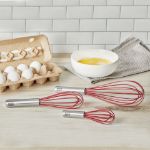 Picture of 11" Silicone Coated Stainless Steel Whip Whisk - Cayenne