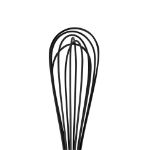 Picture of 9" Silicone Coated Stainless Steel Beat Whisk - Black