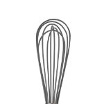 Picture of 9" Silicone Coated Stainless Steel Beat Whisk - Charcoal