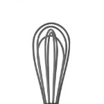 Picture of 6" Silicone Coated Stainless Steel Mini Whisk - Charcoal