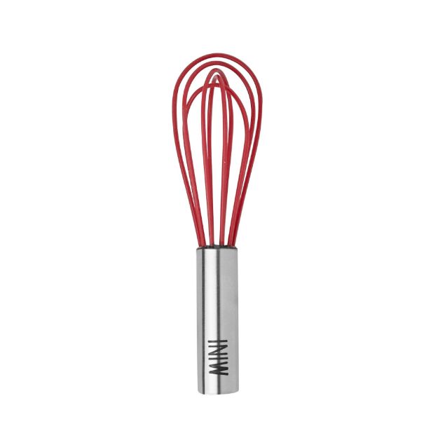 Picture of 6" Silicone Coated Stainless Steel Mini Whisk - Cayenne