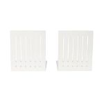 Picture of Large Rectangle Bookends Set - White