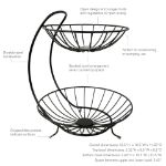 Picture of Yumi Arched 2-Tier Server - Black