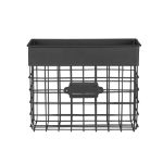 Picture of Vintage Living Wall Mount Small Mail Bin - Black