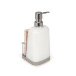 Picture of Cora Soap Pump & Sponge Holder - Warm Gray/Glear