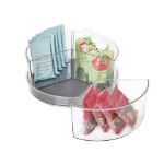 Picture of HEXA™ High-Wall Lazy Susan with 3 Removable Bins