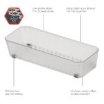 Picture of HEXA® 3" x 9" Drawer Organizer — Clear Frost
